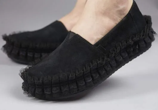 Women WomenTOMS X Batsheva Black Suede TOMS Alpargatas