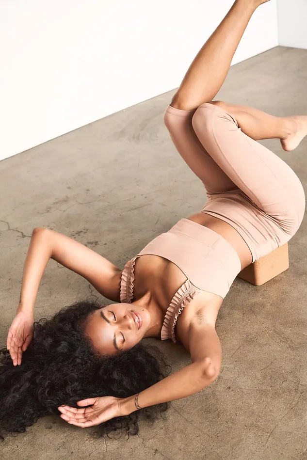 Women Workout Tops Free People Stay Centered Bra Iced Coffee