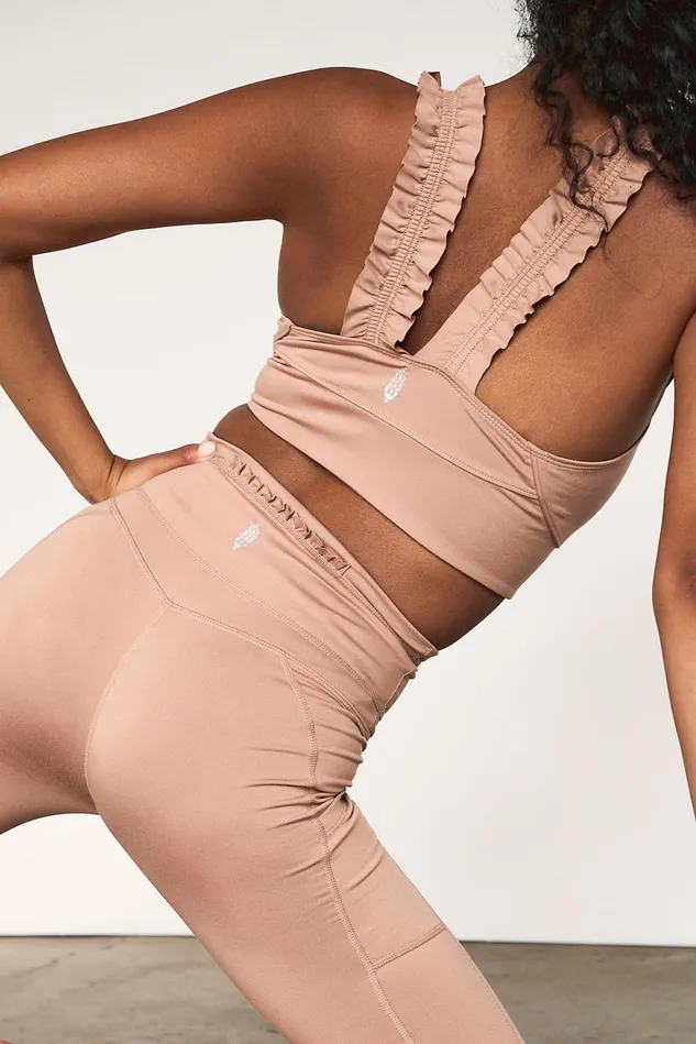 Women Workout Tops Free People Stay Centered Bra Iced Coffee