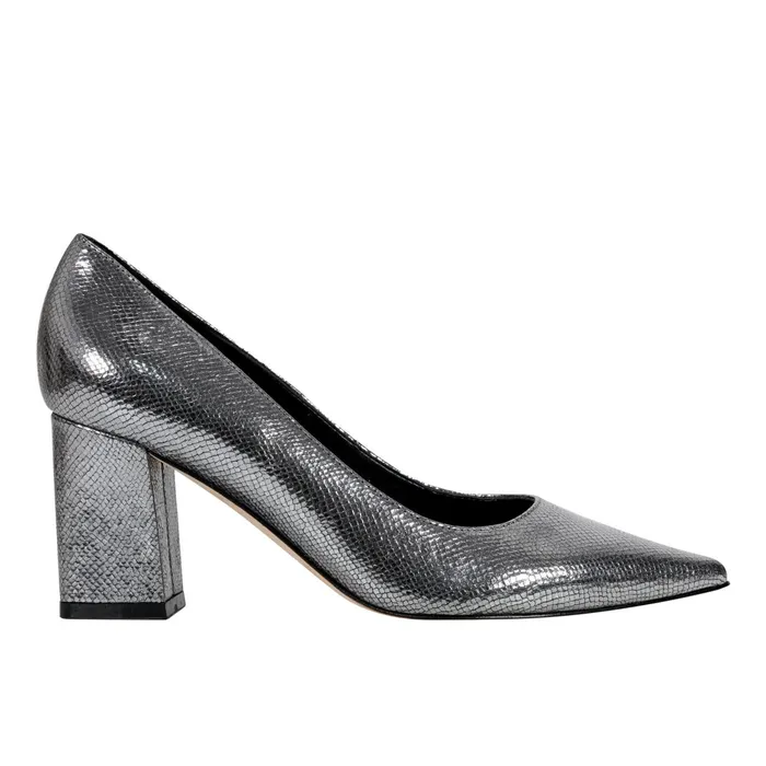 Women Zala Block Heel Pointy Toe Pump Pewter Leather Marc Fisher Heels and Pumps Women Zala Block Heel Pointy Toe Pump Pewter Leather Marc Fisher Heels and Pumps