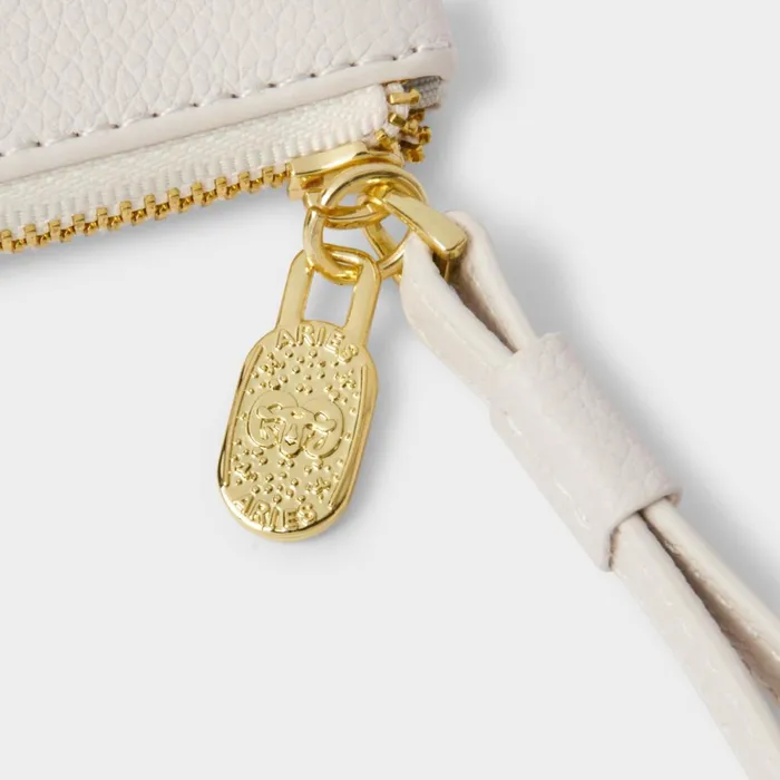 Women Zodiac Collection Katie Loxton Zodiac Wristlet Pouch 039Aries039 In Off White 8211 Clutch Bag