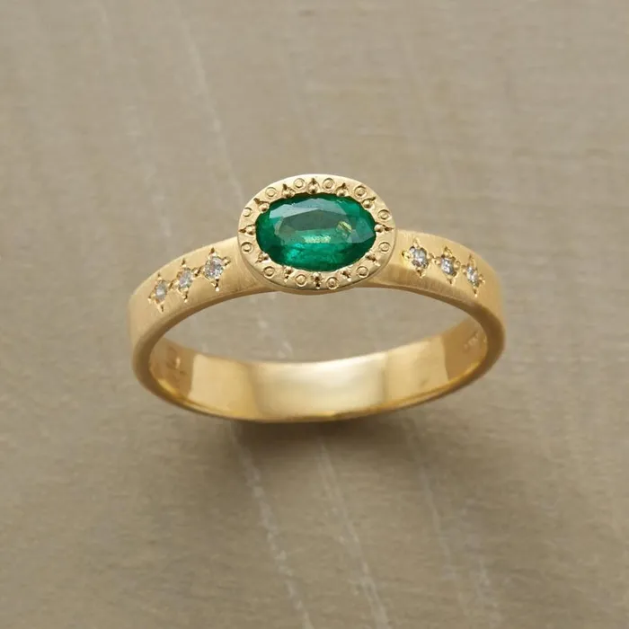 Women Zouzou Emerald Ring Sundance Catalog Rings