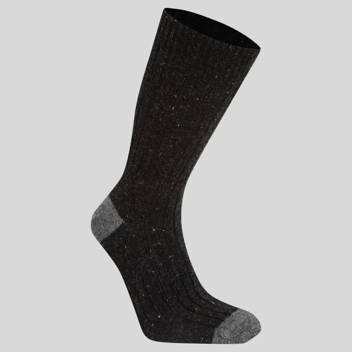 WomensEquipment Socks Craghoppers Torver Walking Sock Black Pepper Light Grey
