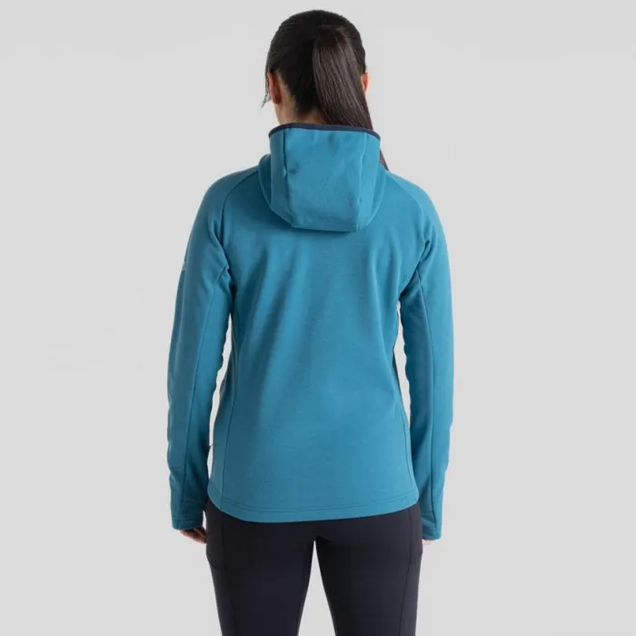 Womens Full Zip Fleece Craghoppers Dynamic Pro Hooded Jacket Tay Blue Womens Full Zip Fleece Craghoppers Dynamic Pro Hooded Jacket Tay Blue