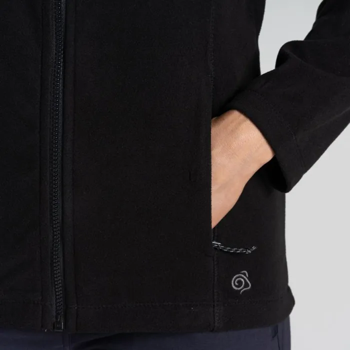 Womens Full Zip Fleece Craghoppers Expert Miska 200 Fleece Jacket Black Womens Full Zip Fleece Craghoppers Expert Miska 200 Fleece Jacket Black