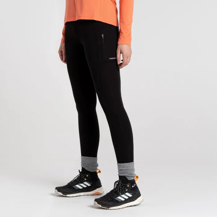 Womens Leggings Craghoppers Compression Thermal Leggings Black Womens Leggings Craghoppers Compression Thermal Leggings Black