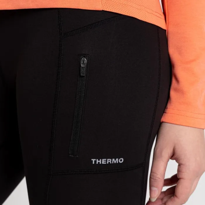 Womens Leggings Craghoppers Compression Thermal Leggings Black Womens Leggings Craghoppers Compression Thermal Leggings Black