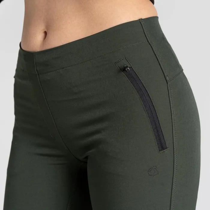 Womens Walking Trousers Craghoppers Expedition Leggings Oak Green Womens Walking Trousers Craghoppers Expedition Leggings Oak Green