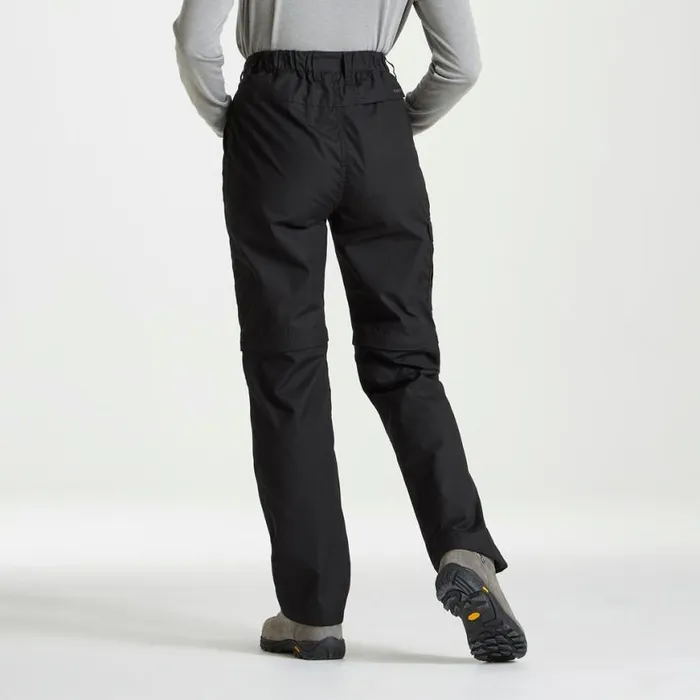 Womens Walking Trousers Craghoppers Expert Kiwi Convertible Trousers Black Womens Walking Trousers Craghoppers Expert Kiwi Convertible Trousers Black
