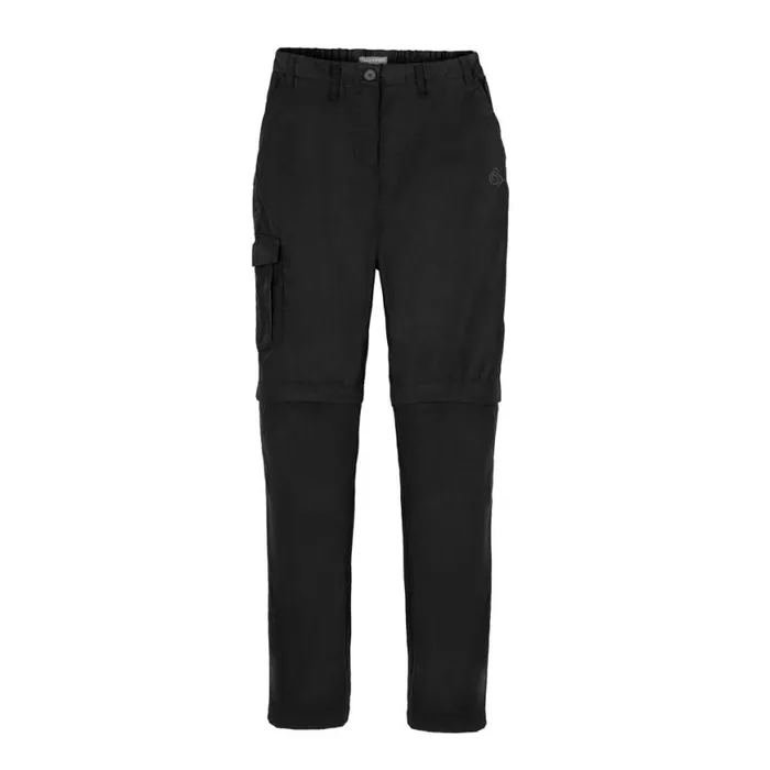 Womens Walking Trousers Craghoppers Expert Kiwi Convertible Trousers Black Womens Walking Trousers Craghoppers Expert Kiwi Convertible Trousers Black