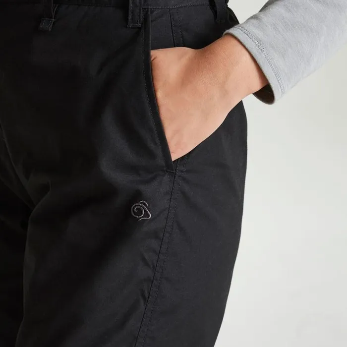 Womens Walking Trousers Craghoppers Expert Kiwi Convertible Trousers Black Womens Walking Trousers Craghoppers Expert Kiwi Convertible Trousers Black