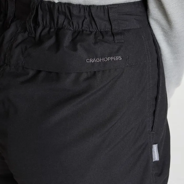 Womens Walking Trousers Craghoppers Expert Kiwi Convertible Trousers Black Womens Walking Trousers Craghoppers Expert Kiwi Convertible Trousers Black