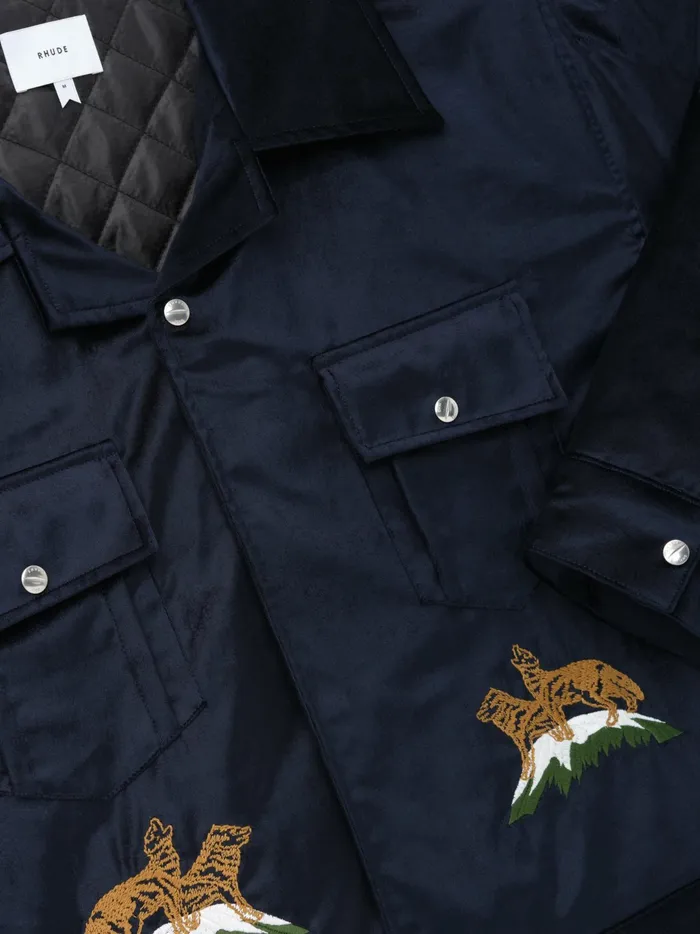 WOODLAND HILLS VELVET JACKET Men Rhude Outerwear