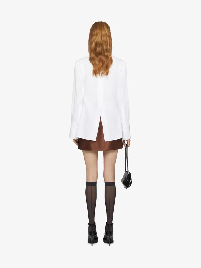 Wrap Shirt In Poplin White Women Givenchy Tops and Shirts