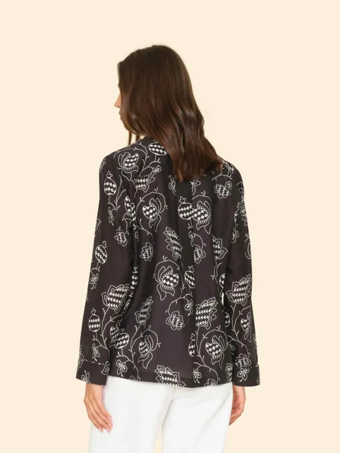 Xirena Black Pom Perren Shirt Women Shirts