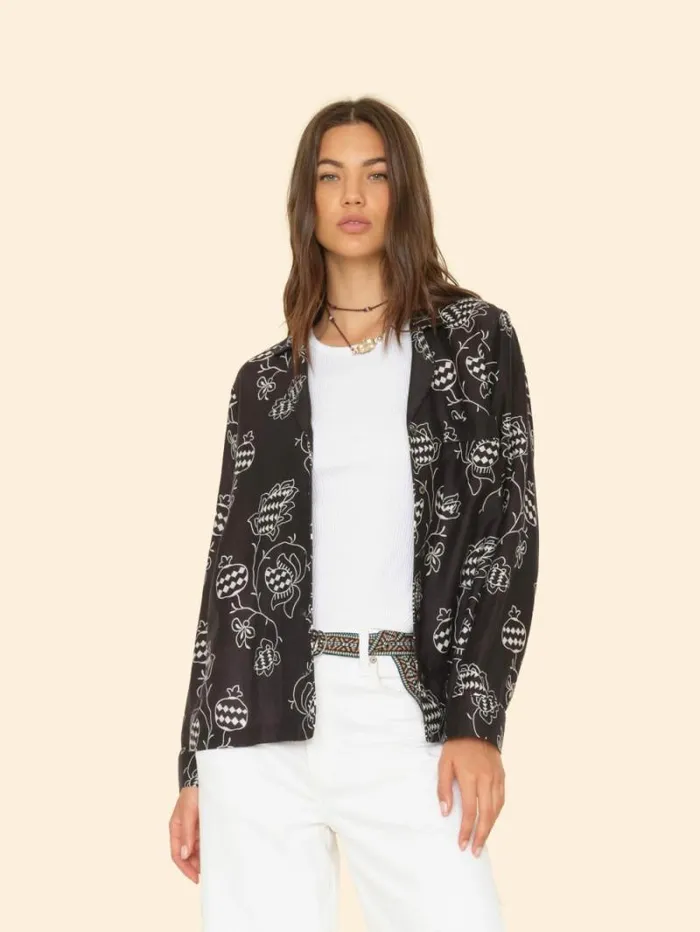 Xirena Black Pom Perren Shirt Women Shirts