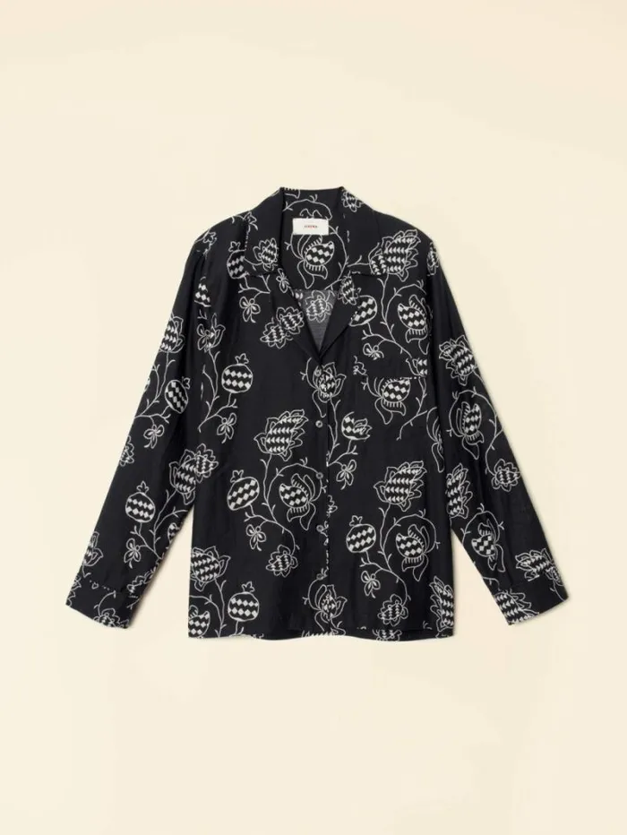 Xirena Black Pom Perren Shirt Women Shirts