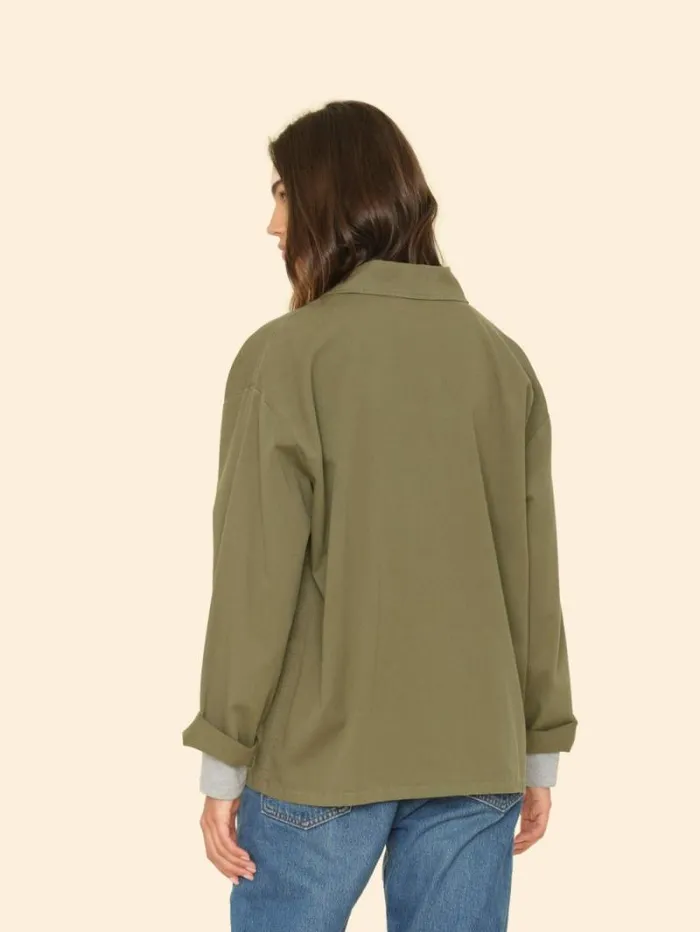 Xirena Hazy Sage Perry Twill Jacket Women Sweaters and Jackets