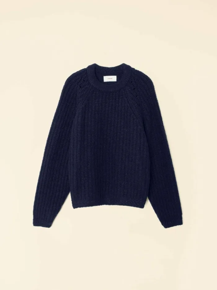 Xirena Navy Blue Landrey Sweater Women Sweaters and Jackets