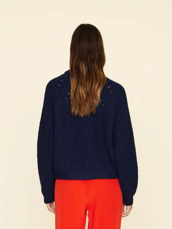 Xirena Navy Blue Landrey Sweater Women Sweaters and Jackets