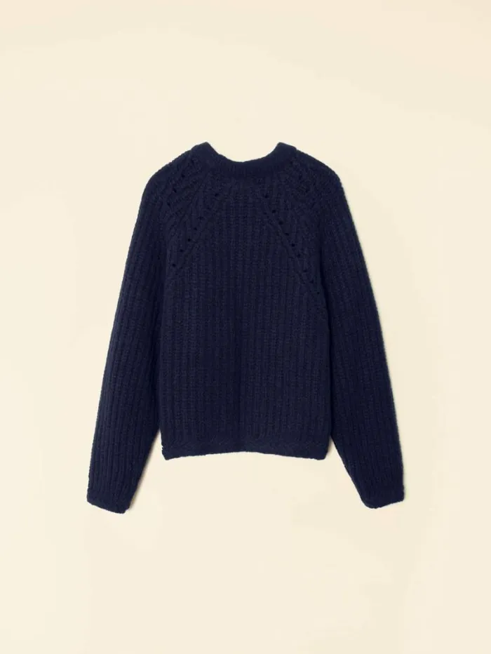 Xirena Navy Blue Landrey Sweater Women Sweaters and Jackets