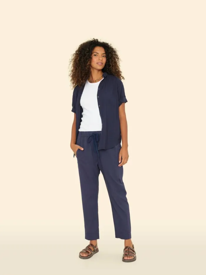 Xirena Navy Draper Pant Women Pants and Jumpsuits