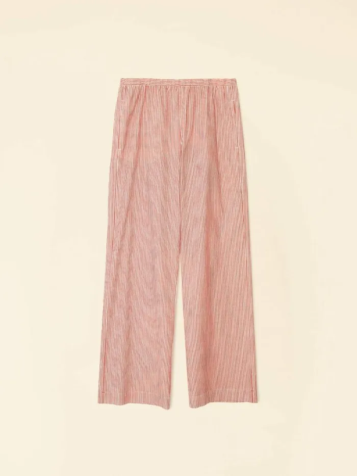 Xirena Red White Piper Pant Women Pants and Jumpsuits