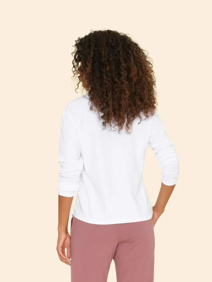 Xirena White Nico Tee Women Sweats and Tees