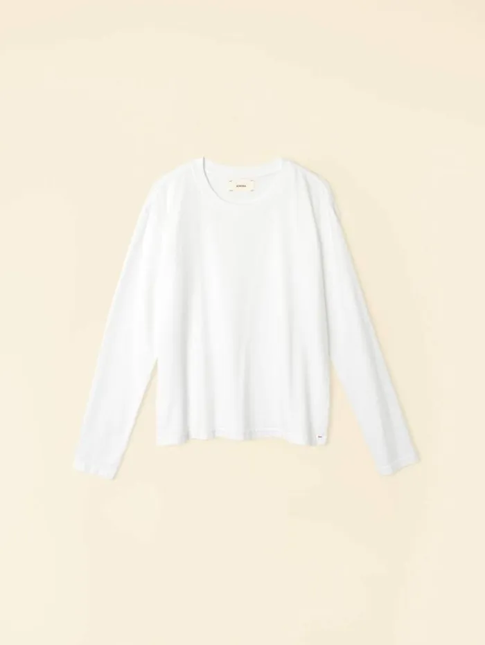 Xirena White Nico Tee Women Sweats and Tees