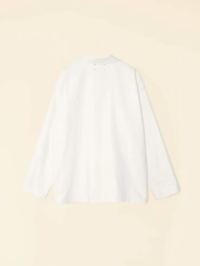 Xirena White Stanford Denim Jacket Women Sweaters and Jackets