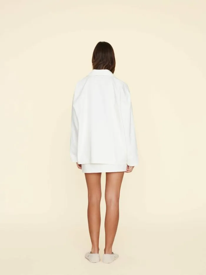 Xirena White Sydelle Denim Skirt Women Skirts