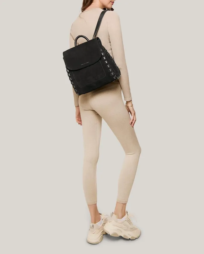 Zen Backpack Black Suede Women Aimee Kestenberg Backpacks